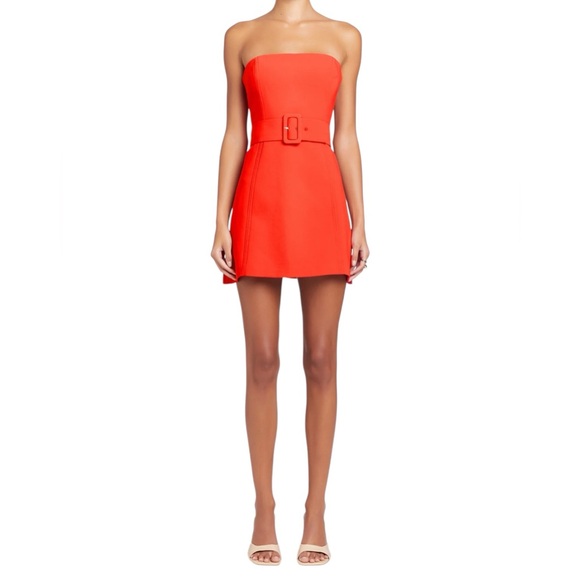 Amanda Uprichard Dresses & Skirts - Amanda Uprichard Fae Dress Crimson Strapless Mini Size Small NWT